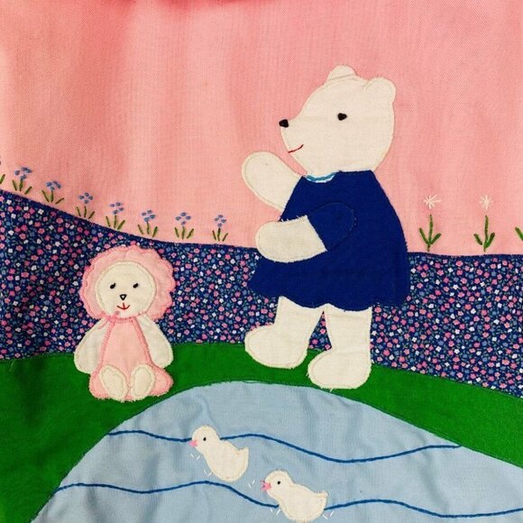Girls Vintage Handmade in USA Jacket Bears Sz 5 / 6  Specially Fashioned - Picture 3 of 12